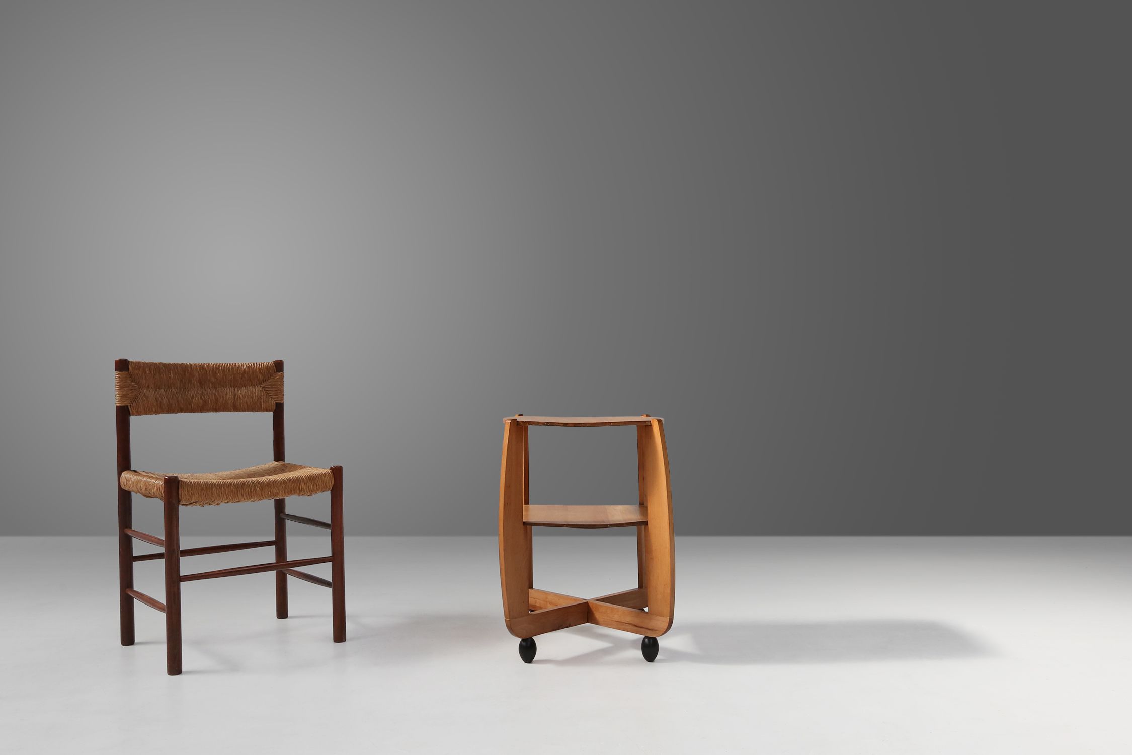 Amsterdam School beech wooden Side Table, The Netherlands 1920sthumbnail